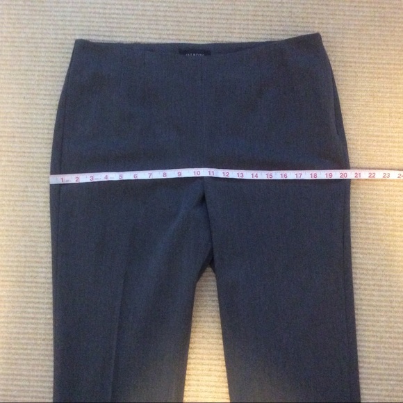 Talbots Gray Bi-Stretch Straight Leg Pants - 12 - Picture 3 of 9